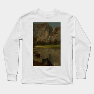 Hetch Hetchy Falls,California by Albert Bierstadt Long Sleeve T-Shirt